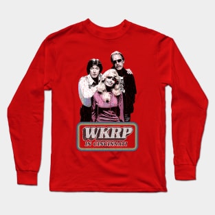 retro wkrp in cincinnati worn crack Long Sleeve T-Shirt